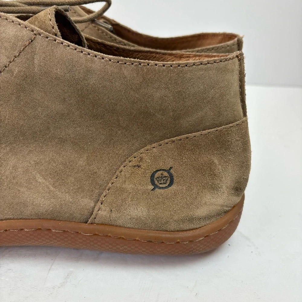 Born Chuka Boots Tan Brown Suede Leathef Lace-up Men’s size 11